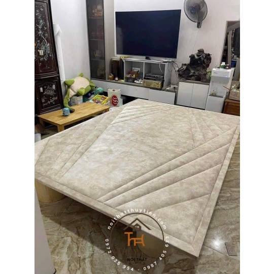 Ốp đầu giường bọc da/bọc nỉ làm theo đủ kích thước yêu cầu