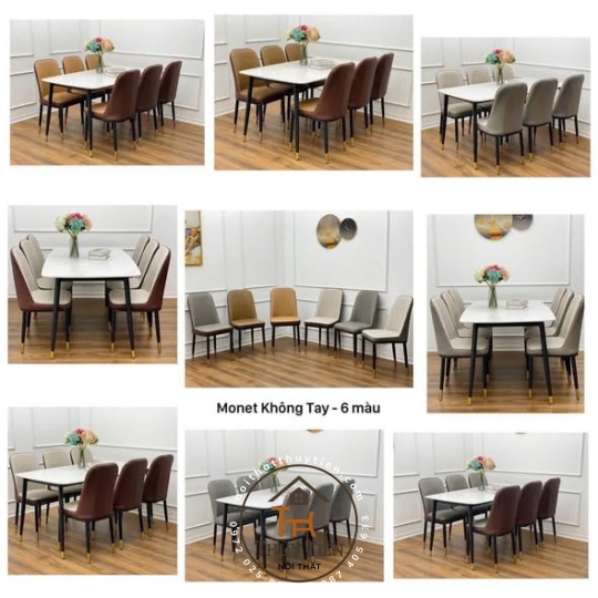 Ghế monet k tay đủ màu 💯