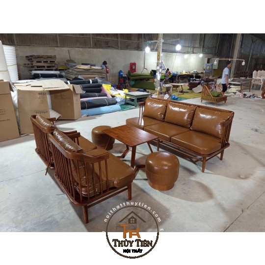 BỘ SOFA FLY BỌC DA NÂU