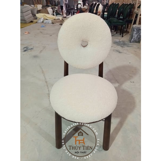 GHẾ DONUT BỌC VẢI LÔNG CỪU