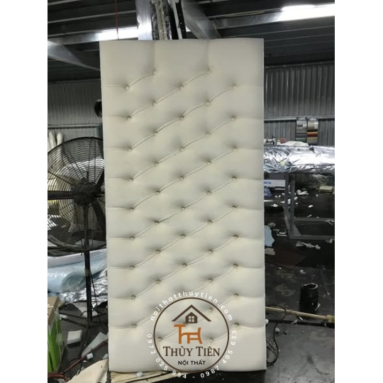 Ốp đầu giường bọc da/bọc nỉ làm theo đủ kích thước yêu cầu