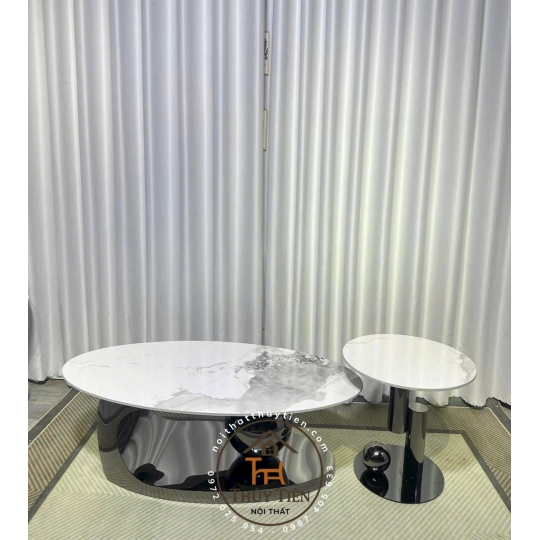 Bàn trà mặt đá ceramic hàng nhập khẩu