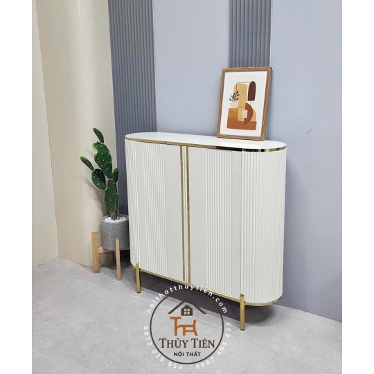 Tủ giày dép decor sang vô cùng