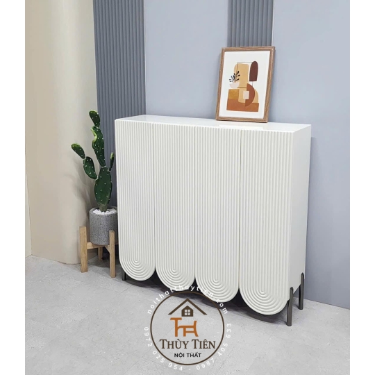 Tủ giày dép decor sang vô cùng