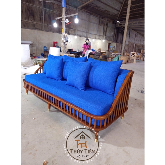 BỘ SOFA KBH BOCK VẢI NỈ XANH