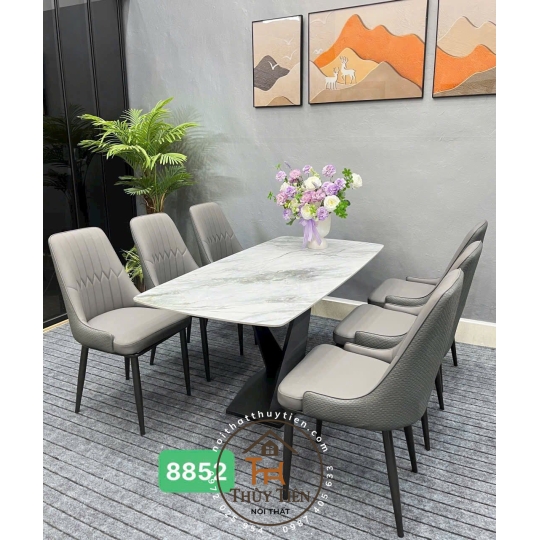 Bộ bàn ghế da chống mèo cào hàng vip 