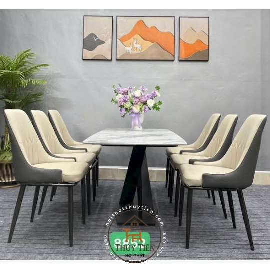 Bộ bàn ghế da chống mèo cào hàng vip 