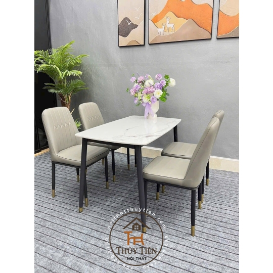 Bộ bàn ghế da chống mèo cào hàng vip 