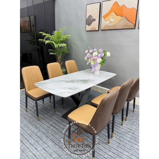 Bộ bàn ghế da chống mèo cào hàng vip 