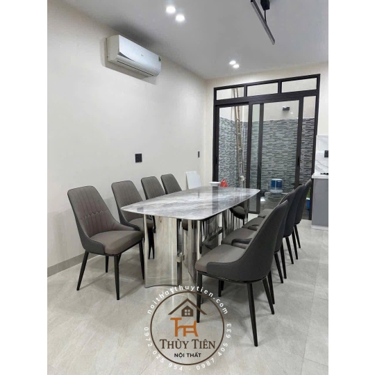 Bộ bàn ghế da chống mèo cào hàng vip 