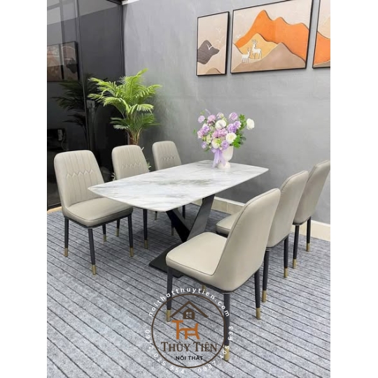 Bộ bàn ghế da chống mèo cào hàng vip 