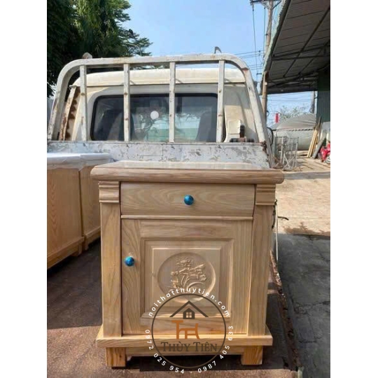 Tủ đầu giường gỗ sồi