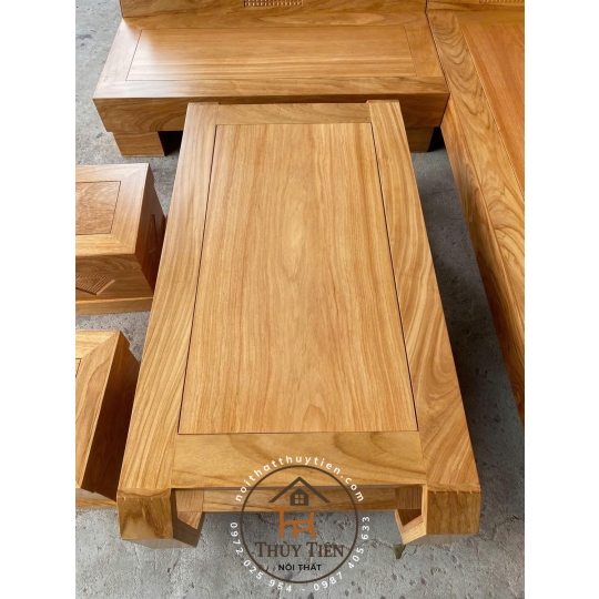 Bàn ghế sofa góc kim cương 