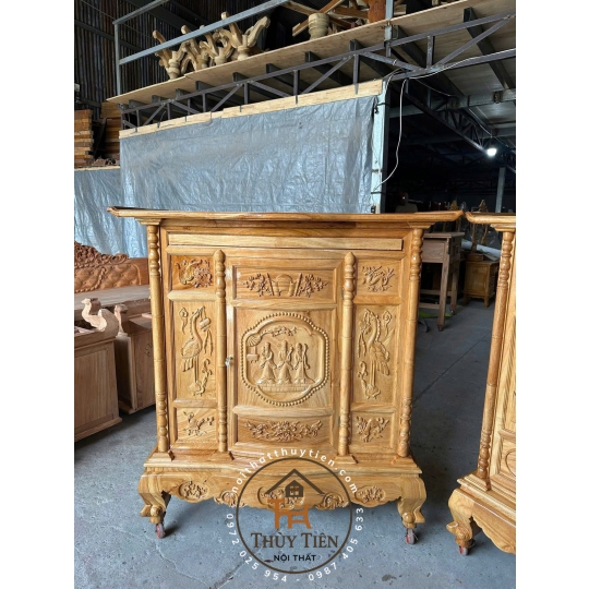 Mẫu tủ thờ gõ