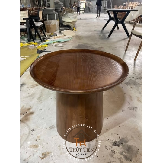  BÀN TRÀ TRÒN SOFA GỖ ASH