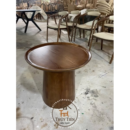 BÀN TRÀ TRÒN SOFA GỖ ASH