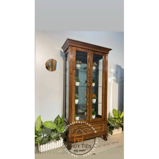 Mẫu tủ rượu gỗ sồi