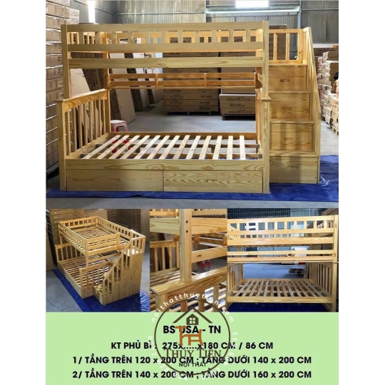 Mẫu giường tầng trẻ em mới nhất