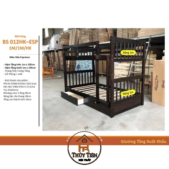 Mẫu giường tầng trẻ em mới nhất