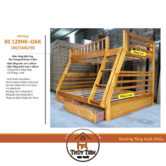 Mẫu giường tầng trẻ em mới nhất