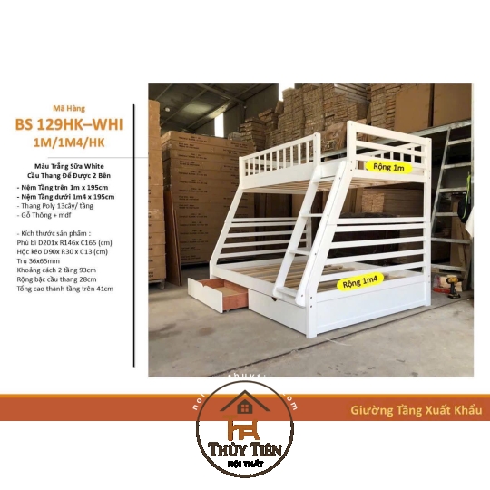 Mẫu giường tầng trẻ em mới nhất