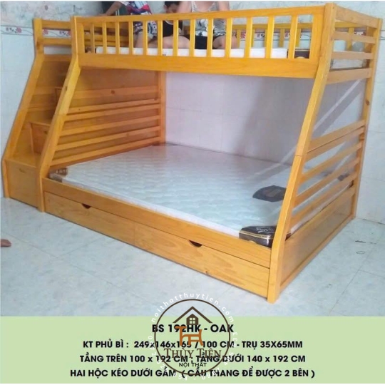 Mẫu giường tầng trẻ em mới nhất