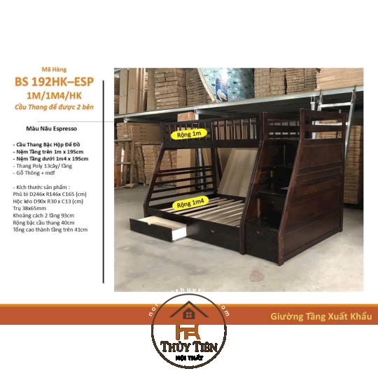 Mẫu giường tầng trẻ em mới nhất