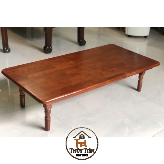 Bàn gấp gọn đa năng gỗ cao su chân gỗ 