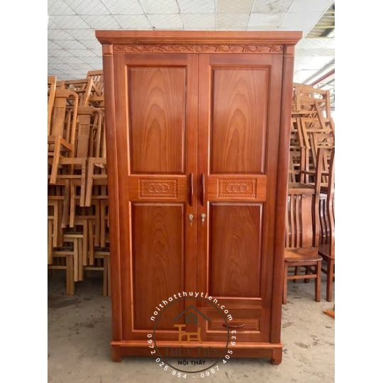 Mẫu tủ quần áo xoan đào