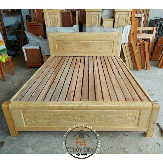 Giường ngủ gỗ sồi Pháp Tự Nhiên