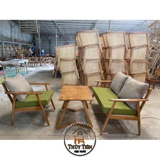 SET SOFA TAY NHỌN PHỐI 2 MÀU