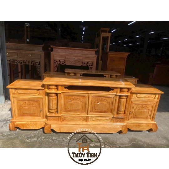 Cốp tivi gỗ gõ- CTVGG 008