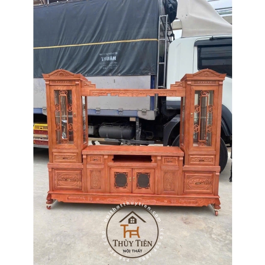 Kệ tivi gỗ sồi