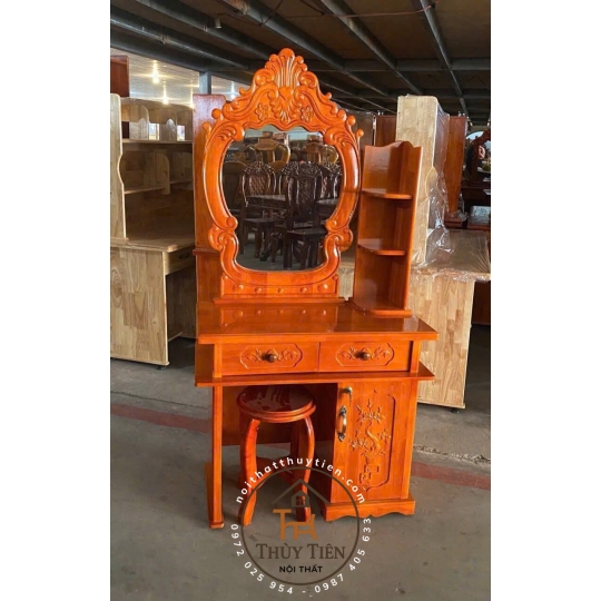 Bàn trang điểm gỗ thông nhiều mẫu