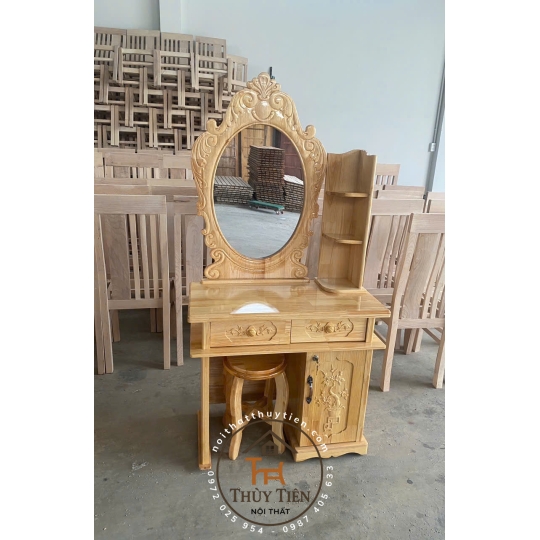 Bàn trang điểm gỗ thông nhiều mẫu