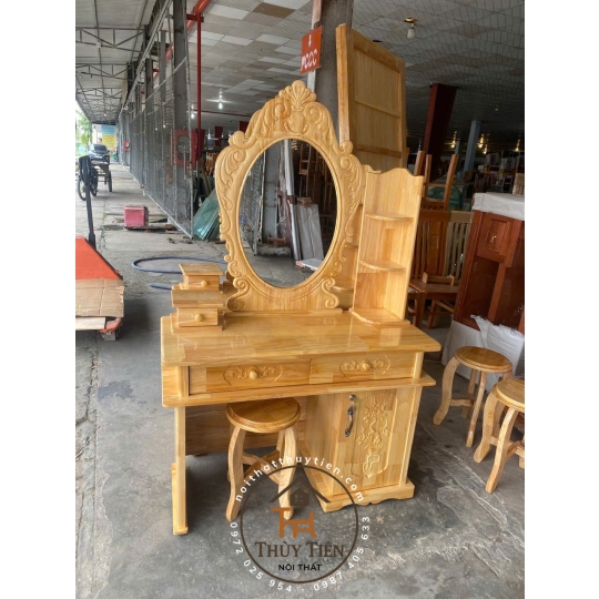 Bàn trang điểm gỗ thông nhiều mẫu