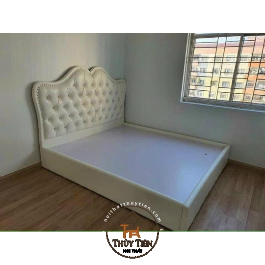 Giường bọc nỉ nhung cao cấp 