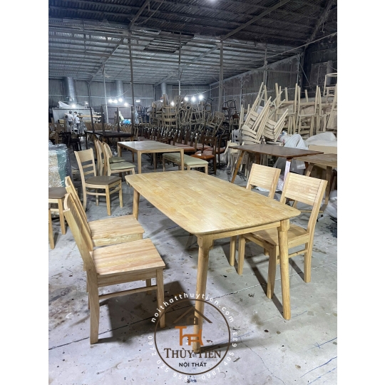 BỘ BÀN ĂN QUỐC DÂN NHỎ, GỌN, GIÁ ỔN ÁP CHO MỌI KHÁCH HÀNG GHẾ CHERRY MẶT VÁN KẾT HỢP BỚI BÀN MANGO SƠN MÀU TỰ NHIÊN TRUYỀN THỐNG
