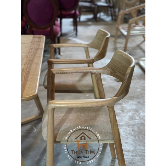 BỘ BÀN CHÂN V GỖ ASH CAO CẤP