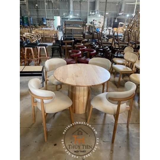 Set bàn ăn tròn 4 ghế