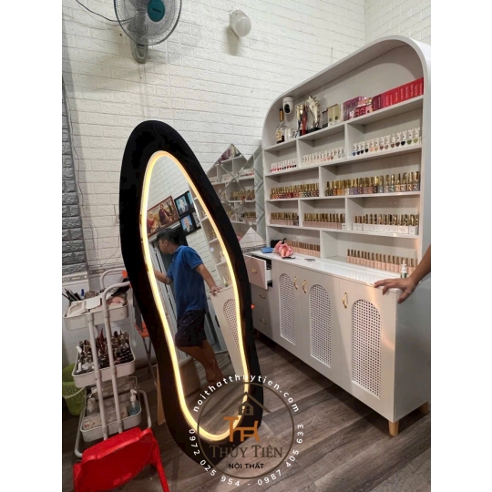 Gương hạt đậu bọc nỉ 70*1m7