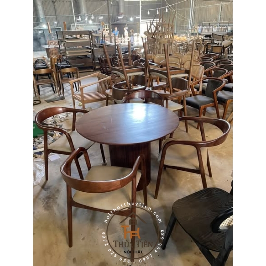 BỘ BÀN ĂN TRÒN 4 GHẾ NEVA