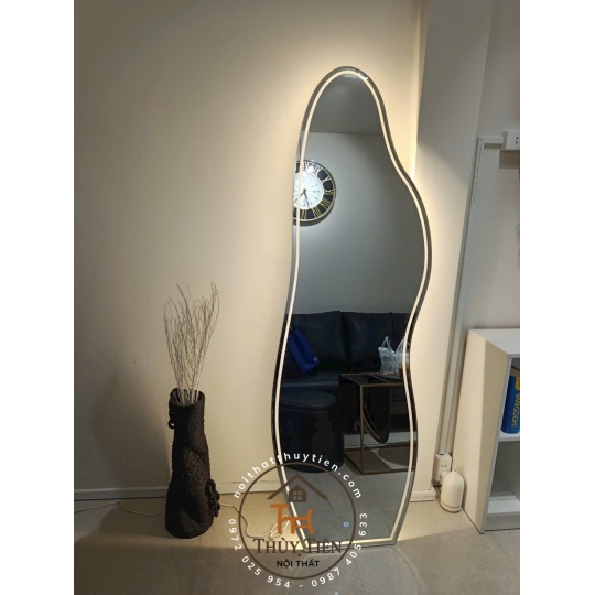 Gương decor toàn thân đèn led ko đèn led nhiều mẫu hàng loại 1 