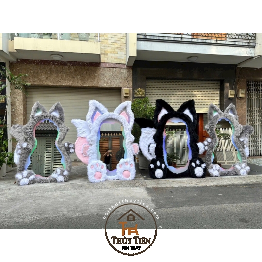 Gương decor toàn thân đèn led ko đèn led nhiều mẫu hàng loại 1 