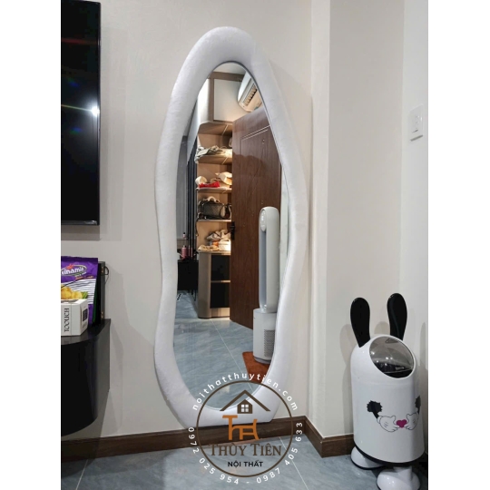 Gương hạt đậu bọc nỉ 70*1m7