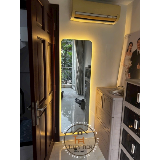 Gương decor toàn thân đèn led ko đèn led nhiều mẫu hàng loại 1 