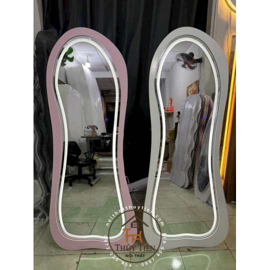 Gương decor toàn thân đèn led ko đèn led nhiều mẫu hàng loại 1 