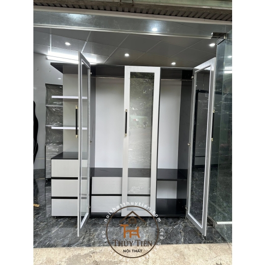 Tủ nhựa đài loan  Ngang 1m6 cao 1m8