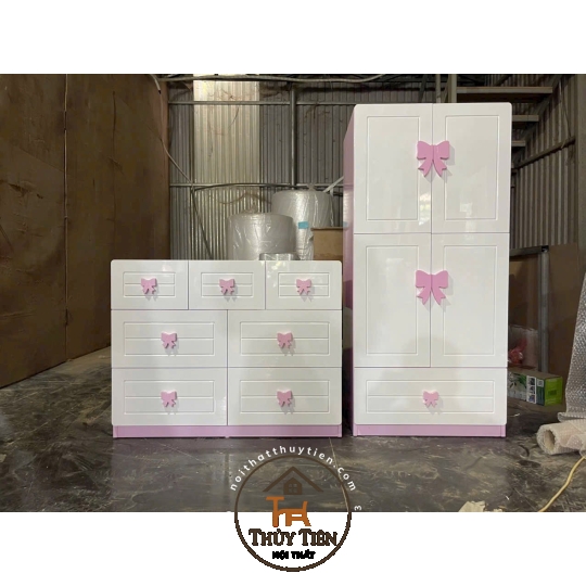 Mẫu tủ quần áo cho bé MDF 