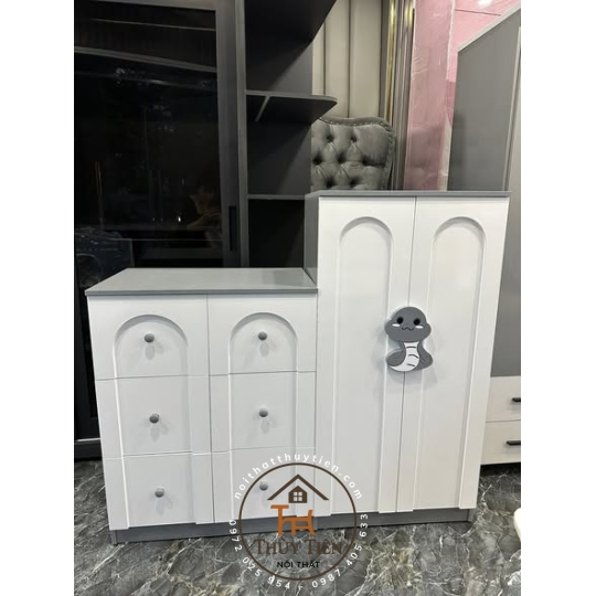 Tủ gỗ công nghiệp Mdf lõi nâu 